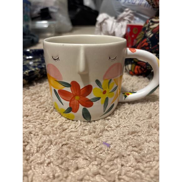 Anthropologie Other - Anthropologie Fotini Tikkou Mug NWT Floral Face